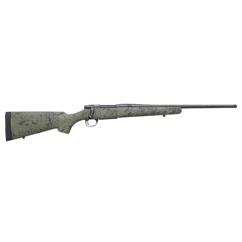 Howa HHSSL708ODG 1500 Superlite Gen2 Full Size 7mm-08 Rem 3+1 20" Black Threaded Barrel, Matte Blue Steel Drilled & Tapped Receiver, OD Green w/Black Webbing HS Precision Synthetic Stock, Right Hand