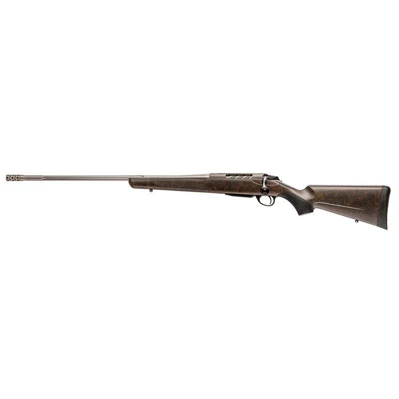 Tikka JRTXRBS431R10 T3x Roughtech 300 Win Mag 3+1 24.30" Stainless Fluted Threaded Barrel, Stainless Steel Drilled & Tapped Receiver, Ember Roughtech Synthetic Stock, Left Hand