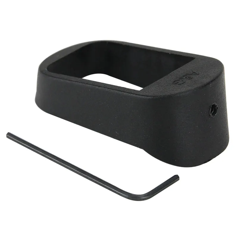 Pachmayr 03850 Mag Sleeve Compatible w/Glock 17/22/31 Mags To Fit Glock 19/23/32 Models, Black Polymer