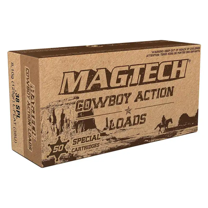 Magtech 38U Cowboy Action 38Special 125gr Lead Flat Nose 50 Per Box/20 Case