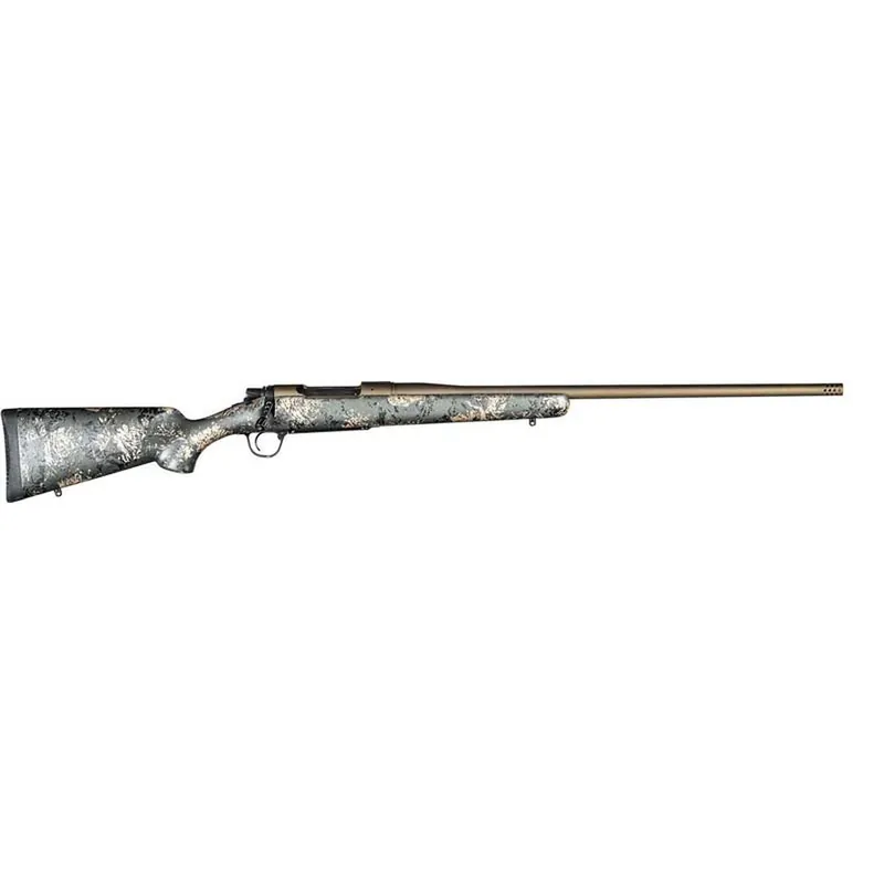 Christensen Arms 8010620200 Ridgeline FFT 300 PRC 3+1 22" Carbon Fiber/Threaded Barrel, Burnt Bronze Cerakote, Green with Black/Tan Accents Stock