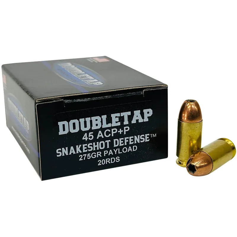 DoubleTap Ammunition 45ASS20 Snake Shot 45ACP 20 Per Box/50 Case