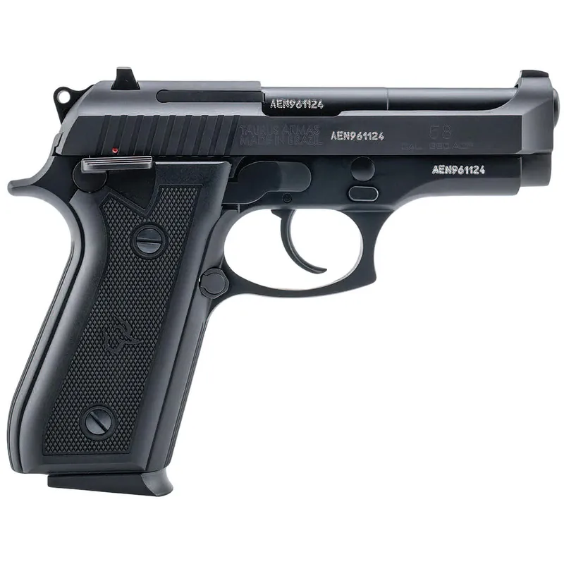 Taurus 1-58141 58 380 ACP 15+1 4" Matte Black Stainless Steel Barrel, Matte Black Serrated Alloy Steel Slide, Matte Black Aluminum Frame w/Beavertail, Black Polymer Grip