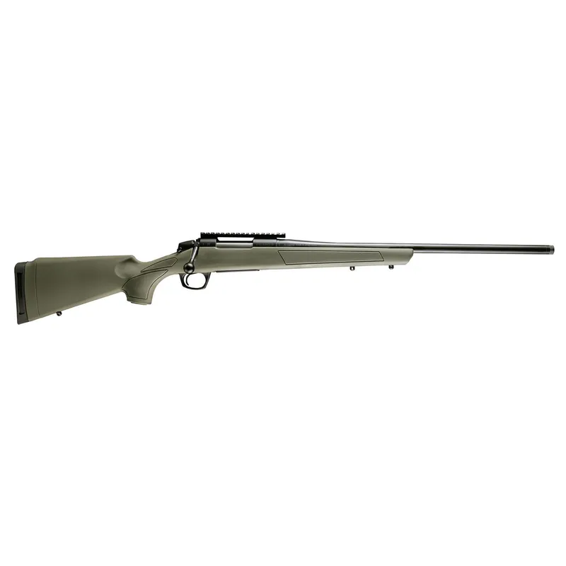 CVA CR3919G Cascade 7mm PRC 2+1 24" Graphite Black Cerakote Threaded Barrel, Graphite Black Cerakote Picatinny Rail Steel Receiver, OD Green Synthetic Stock