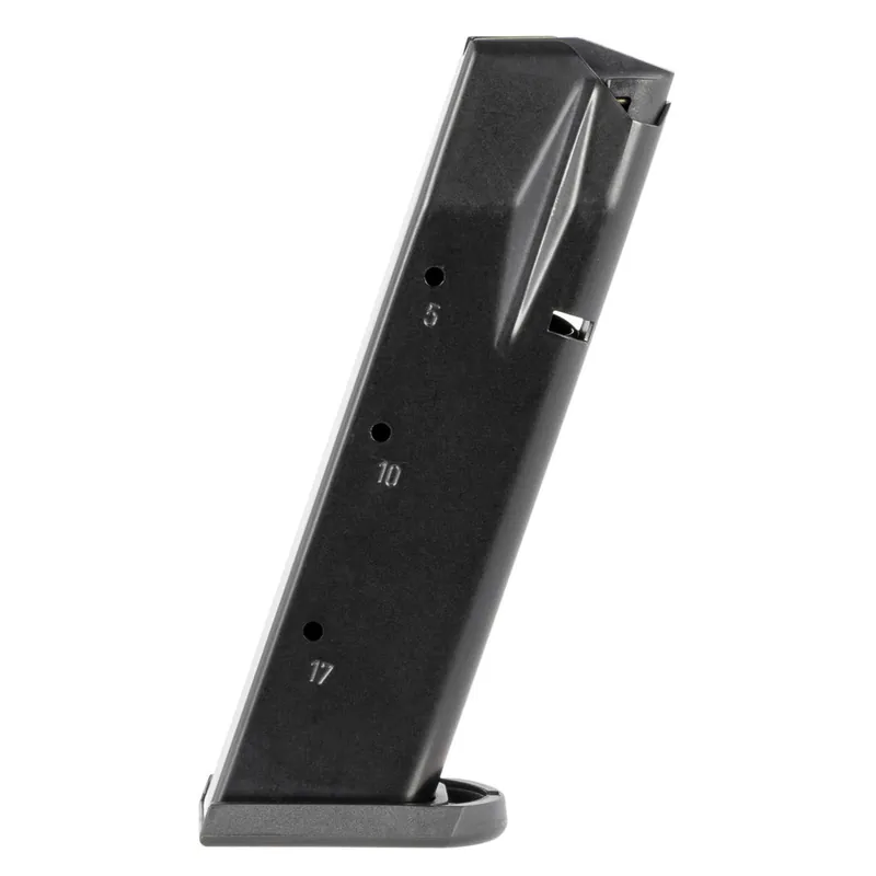 Mec-Gar MGWIT9SFAFC Tanfoglio 17rd 9mm Luger, Fits Tanfoglio Witness Sm Frame Blued w/Anti-Friction Coating Carbon Steel