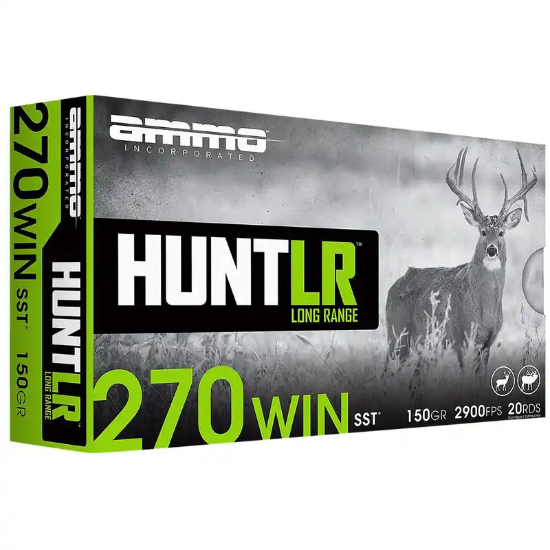 Ammo Inc 270W150SSTA20 Hunt Long Range 270Win 150gr Super Shock Tip 20 Per Box/10 Case