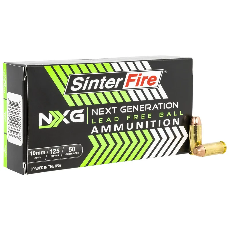 SinterFire Inc SF10125NXG Next Generation (NXG) 10mmAuto 125gr Lead Free Ball 50 Per Box/20 Case