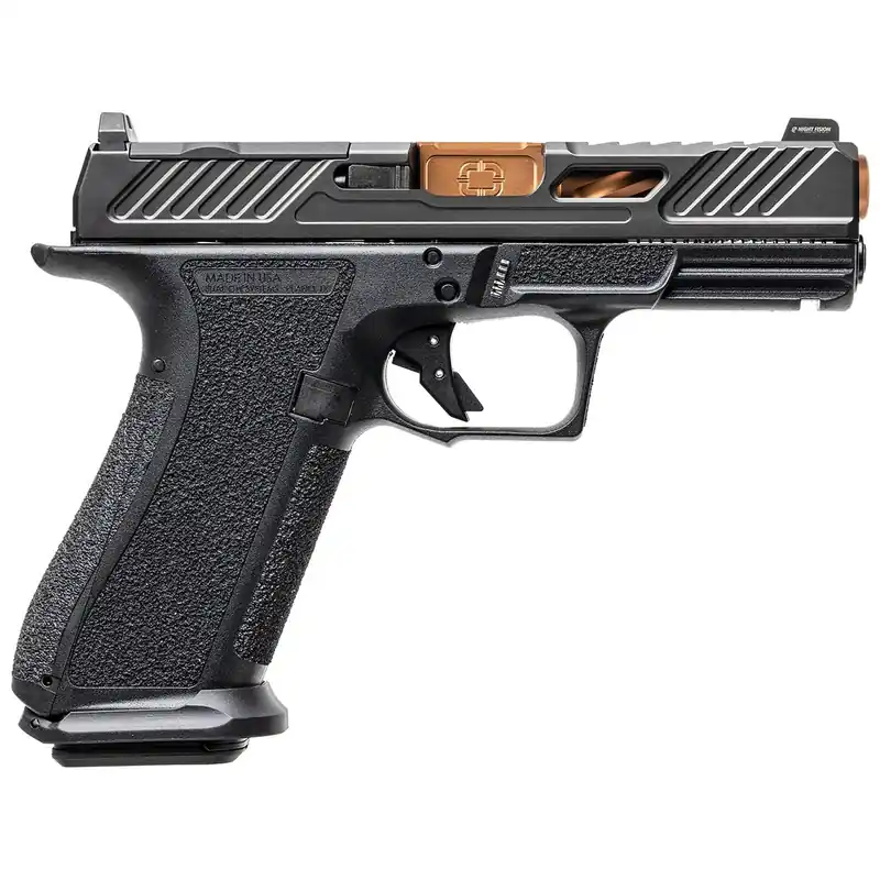 Shadow Systems SS3039CA XR920 Elite 9mm 10+1 Bronze TICN Black Nitride Optic Cut/Serrated/Window Cut Stainless Steel Slide Black Black Interchangeable Backstrap Grip *CA Compliant