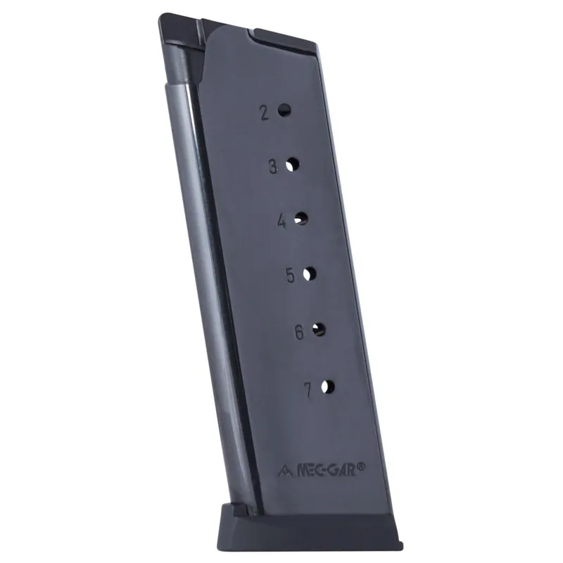 Mec-Gar MGCO4507BPF 1911 Officer 7rd 45 ACP, Blued Carbon Steel
