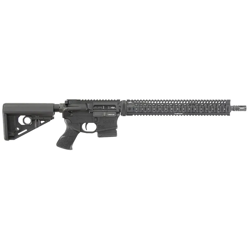 Larue Tactical LT1555616QUADLC LT15 Quad Rail 5.56 10+1 16" Stealth Barrel Black Right Hand