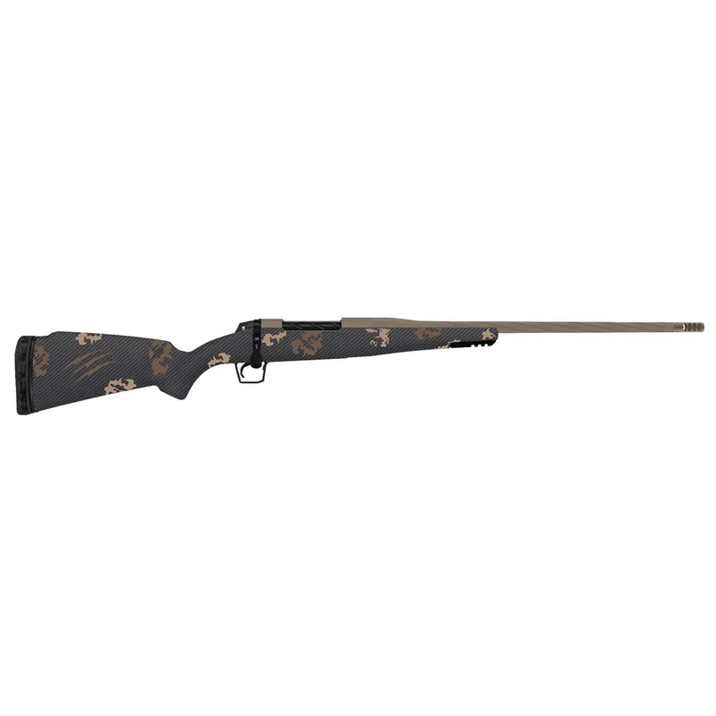 Fierce Firearms TWROG308WIN18BRS Twisted Rogue 308 Win 18" Smoked Bronze Cerakote Steel Threaded Barrel, Drilled & Tapped Steel Receiver, LR Negative Comb Sonora Ambush Camo Carbon Fiber Stock