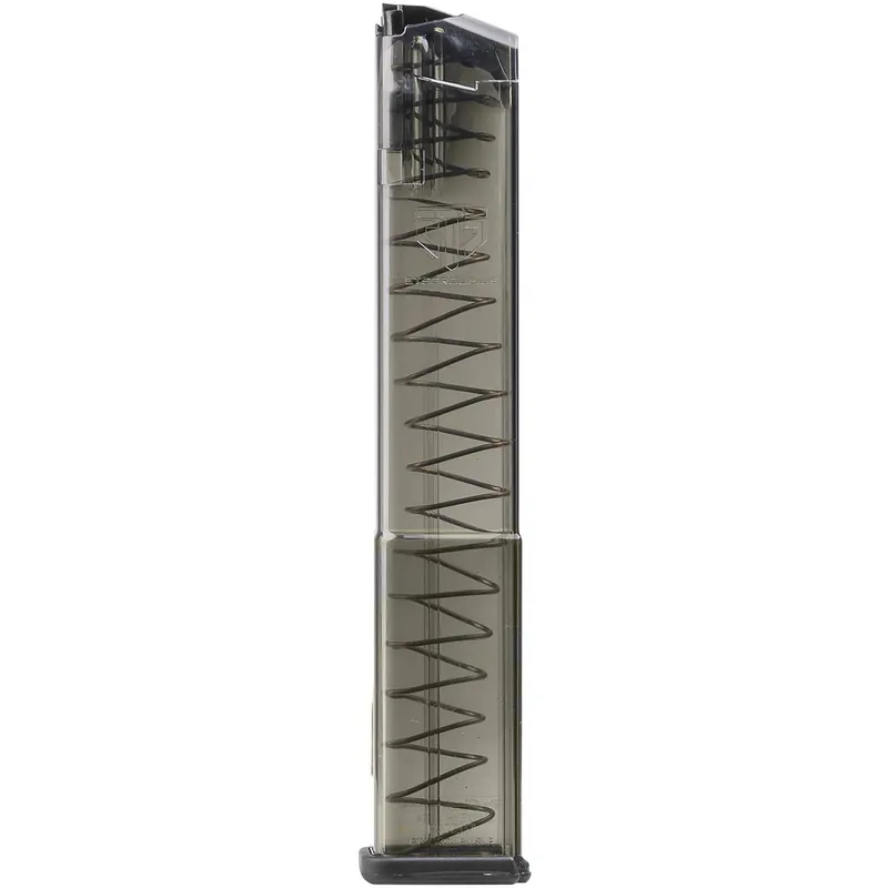 ETS Group SMKGLK17 Pistol Mags 17rd Standard 9mm Luger Compatible w/ Glock 19/26/45/18/19X/34 Smoke Polymer