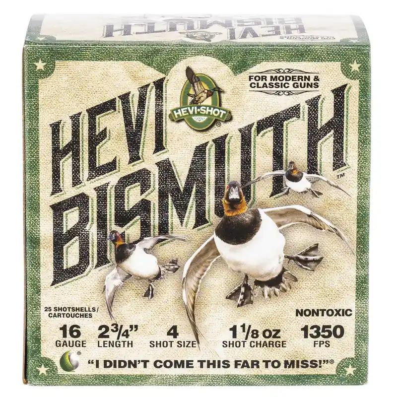 HEVI-Shot HS16704 HEVI-Bismuth 16Gauge 2.75" 1 1/8oz Bismuth 4Shot 25 Per Box/10 Case