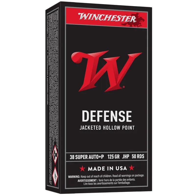 Winchester Ammo USA38AJHP USA 38Special 125gr Jacketed Hollow Point 50 Per Box/10 Case