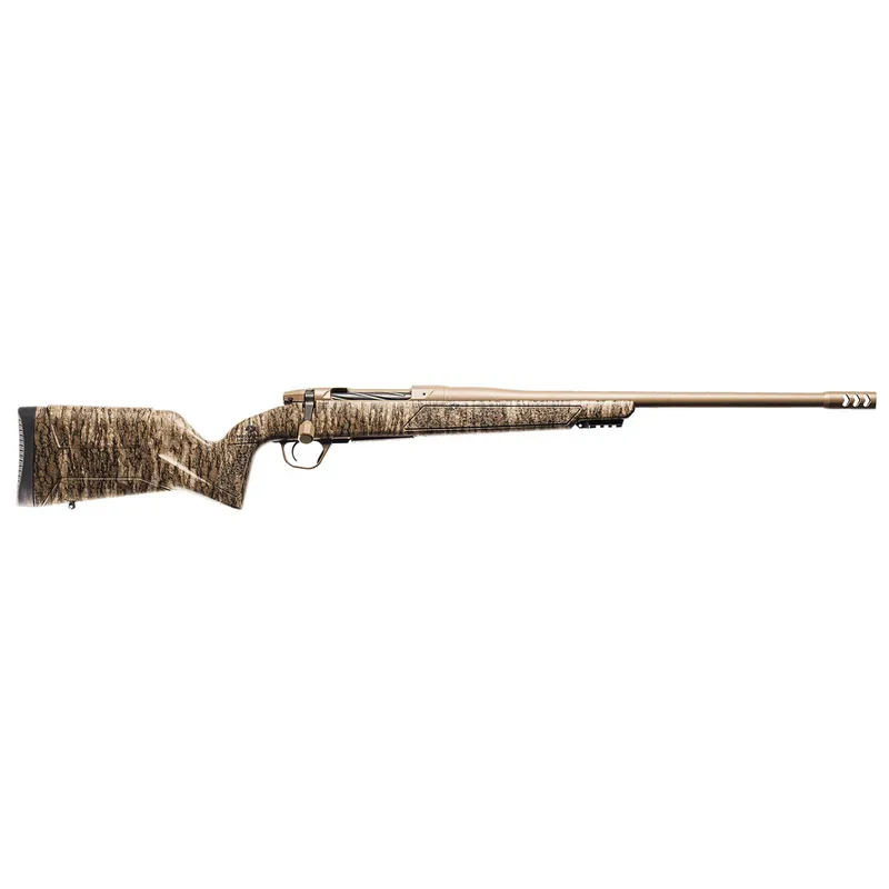 Christensen Arms 8011505800 Evoke 22 Creedmoor 4+1 22" Flat Dark Earth Cerakote Threaded Barrel & Steel Drilled & Tapped Receiver, Mossy Oak Bottomland Polymer Stock