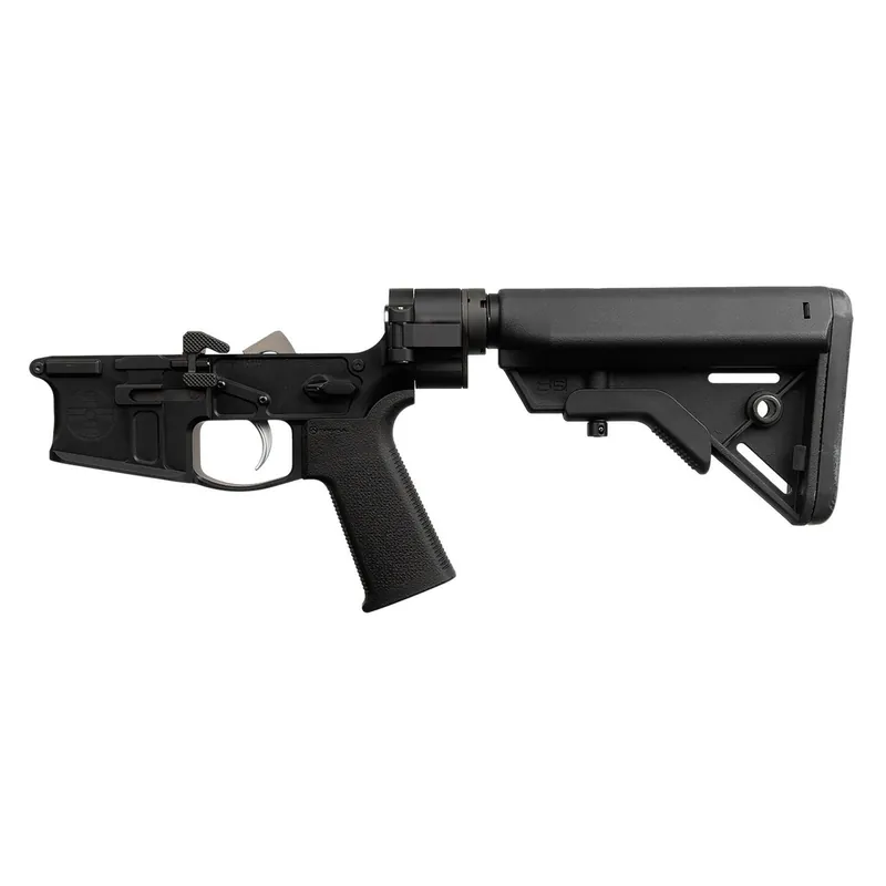 Shield Arms SA-SA15FB SA-15 Complete Lower Receiver Multi Aluminum Black Anodized B5 Systems Bravo for AR-15