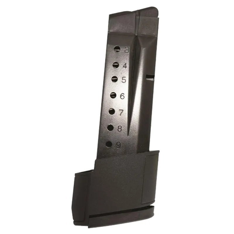 ProMag SMI28 Standard 10rd Extended 9mm Luger Fits S&W M&P Shield Blued Steel (Except Shield EZ Variant)