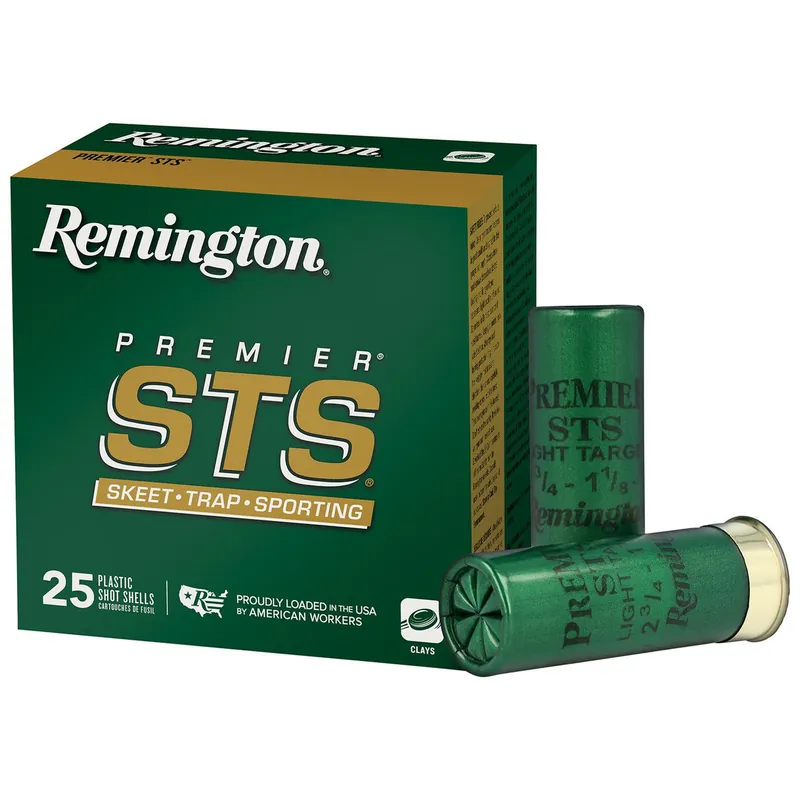 Remington Ammunition 20242 Premier STS 12 Gauge 2.75" 1 1/8 oz 8 Shot 25 Per Box/ 10 Cs