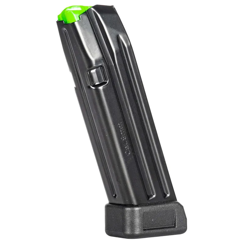 Mec-Gar MGG172003A Glock 17 20rd Extended 9mm Luger, Black Carbon Steel w/Black Floorplate