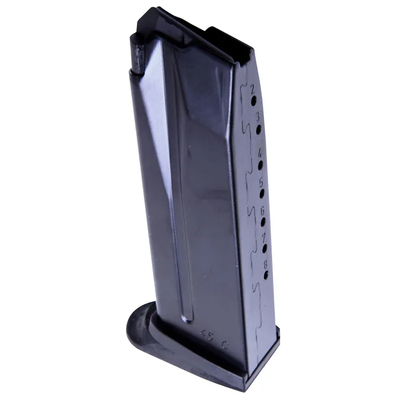 HK 50248621 45C Black Detachable with Extended Floor Plate 8rd 45 ACP for H&K USP Compact/45 Compact
