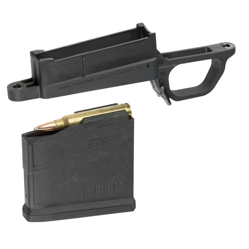 Magpul MAG569-BLK Bolt Action Mag Well Hunter 700L Stock Made of Polymer w/ Black Finish Includes PMAG5 AC Magazine
