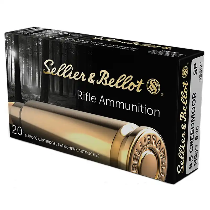 Sellier & Bellot SB65C Rifle 6.5Creedmoor 140gr Soft Point 20 Per Box/25 Case