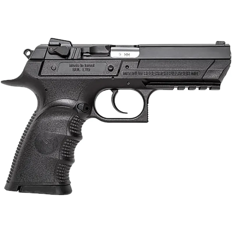 Magnum Research BE99153RL Baby Eagle III 9mm 15+1 4.43" Black Oxide Carbon Steel Slide Black Textured