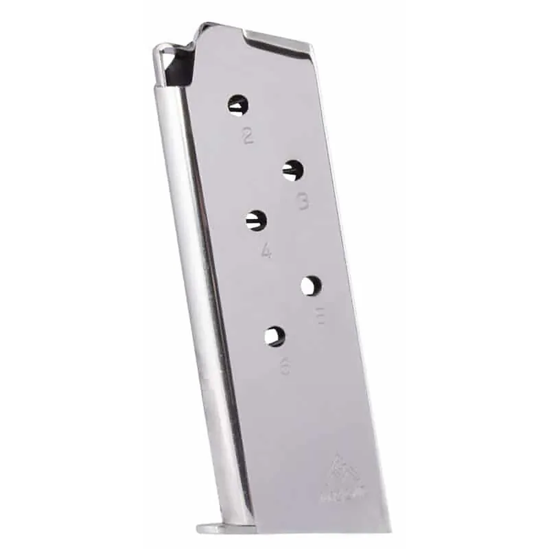 Mec-Gar MGCO4506N 1911 6rd 45 ACP Fits 1911 Officer Nickel Carbon Steel