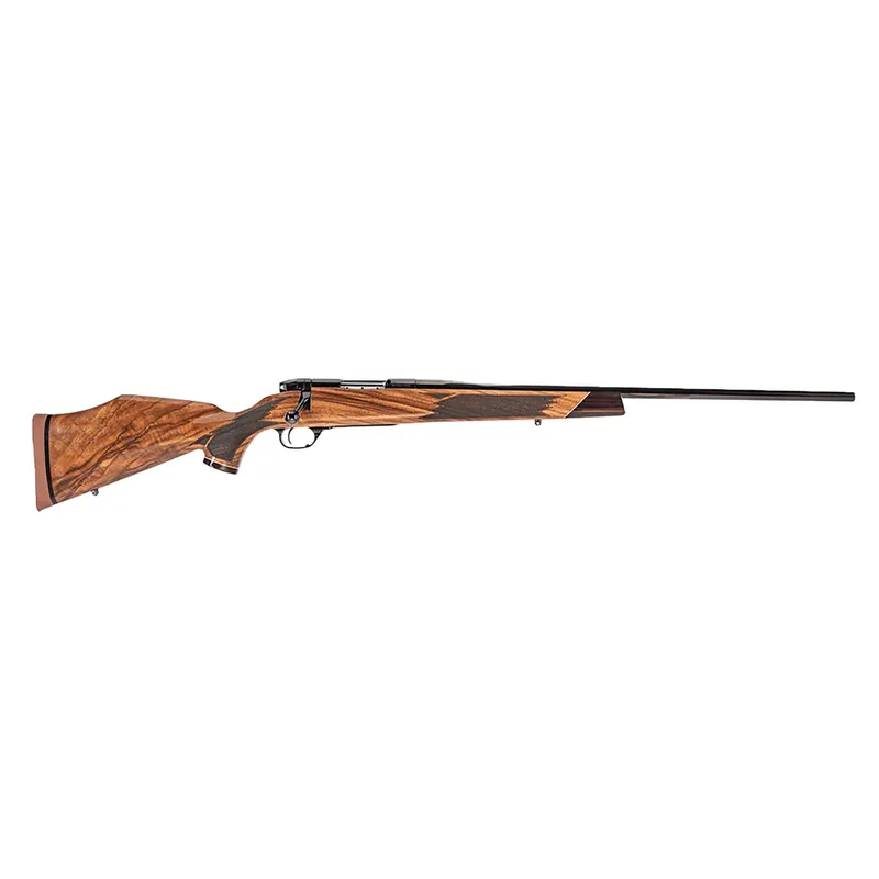 Weatherby MDX01N222RR4T Mark V Deluxe Varmintmaster 22-250 Rem 24" Threaded Barrel, Drilled & Tapped Steel Receiver, Monte Carlo High Gloss Walnut Wood Stock