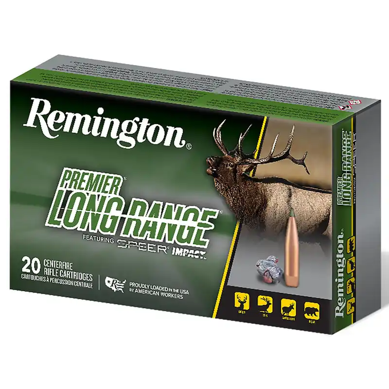Remington Ammunition R28829 Premier Long Range 7mmPRC 175gr Speer Impact 20 Per Box/10 Case