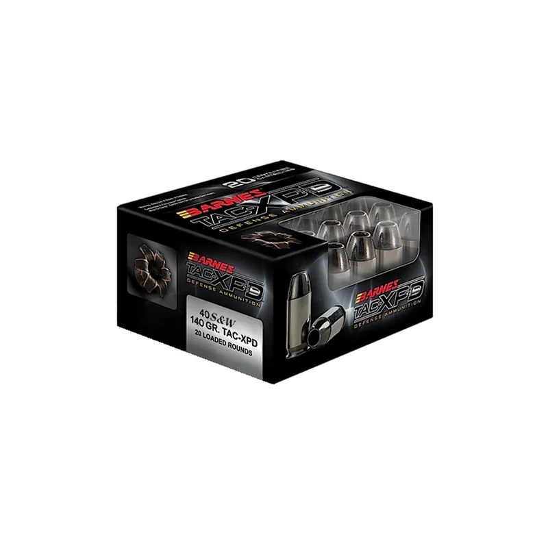 Barnes Bullets 21554 TAC-XPD Defense Handgun 40S&W 140gr 20 Per Box/10 Case