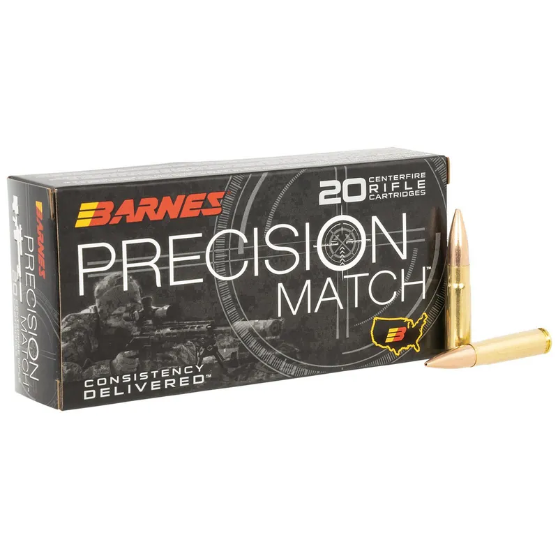 Barnes Bullets 32134 Precision Match 300Blackout 220gr Match Burner OTM BT 20 Per Box/10 Case