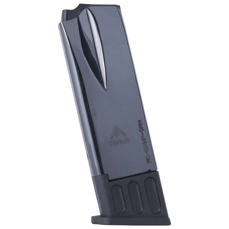 Mec-Gar MGBRHP10B Standard 10rd 9mm Luger Fits Browning Hi-Power/Springfield SA-35 Blued Carbon Steel
