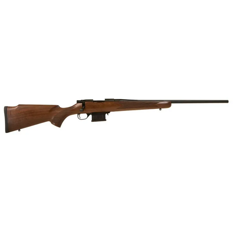 Howa HWH350HB M1500 Mini Action Hunter Compact 350 Legend 3+1 16.25" Blued Heavy Threaded Barrel, Blued Drilled & Tapped Steel Receiver, Walnut Fixed Stock, Right Hand