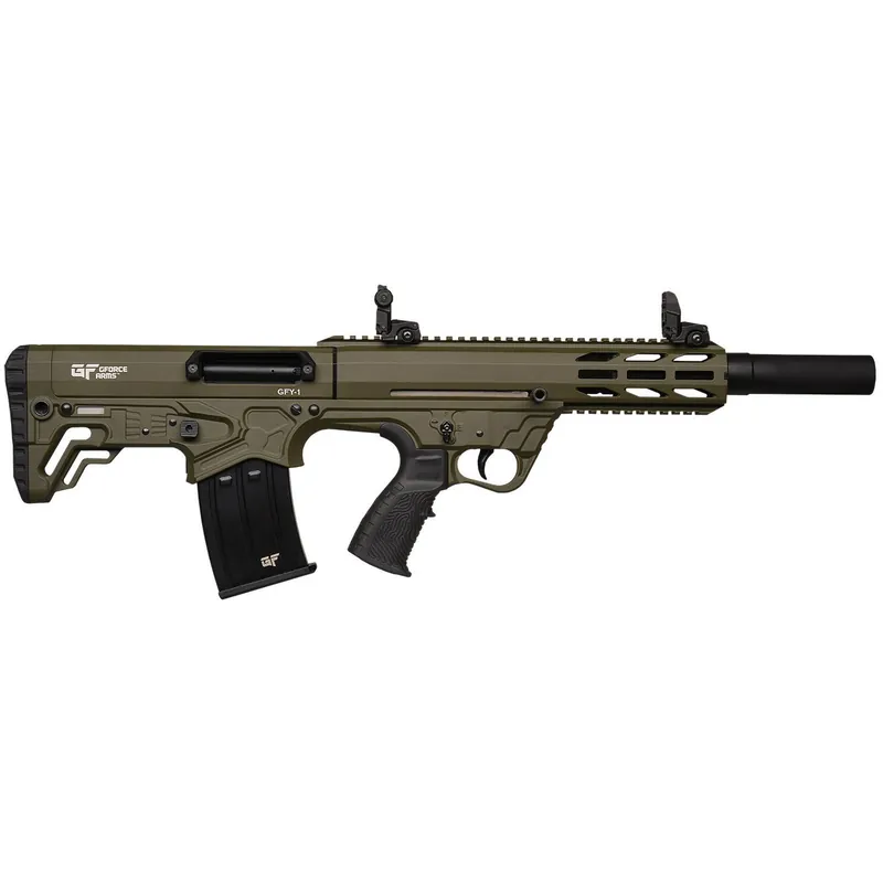 Gforce Arms GFY11220ODG GFY-1 USA 12 Gauge Semi-Auto 3" 5+1 18.50" Black Threaded Barrel, OD Green Cerakote Aluminum Receiver w/Picatinny Rail, OD Green Bullpup Polymer Stock, Polymer Grip