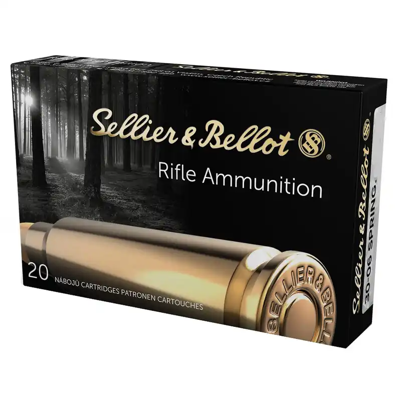 Sellier & Bellot SB3006F Rifle 30-06Springfield 147gr Full Metal Jacket 20 Per Box/20 Case
