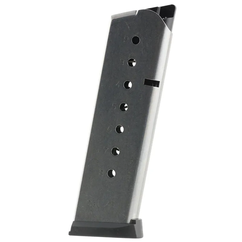 Mec-Gar MGCG4508SPF 1911 Government 8rd 45 ACP, Stainless Steel