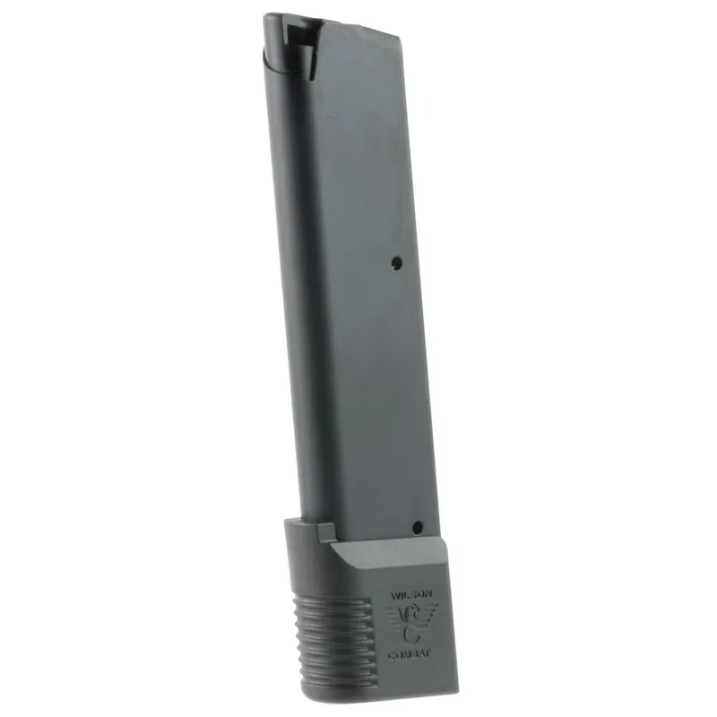 Wilson Combat 4745FS10B 1911 10rd Detachable w/ Wraparound Floor Plate 45 ACP Fits 1911 Government Black Stainless Steel