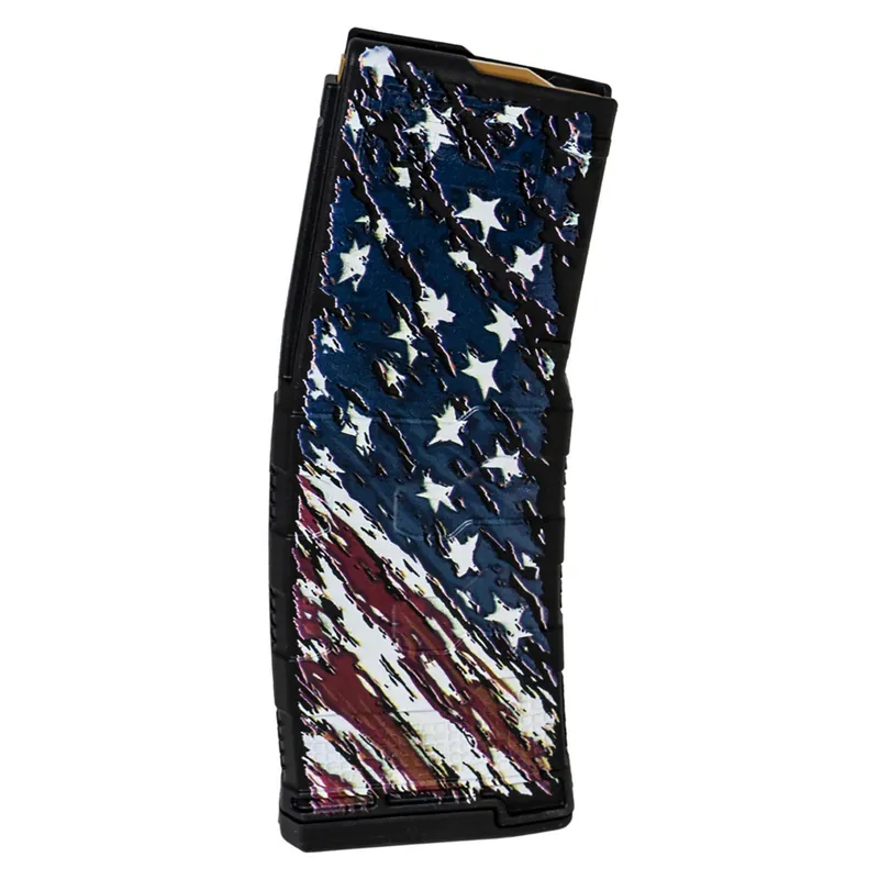 Amend2 556MOD3FLAG30 MOD-3 30rd 5.56 NATO Fits AR-15 American Flag Polymer