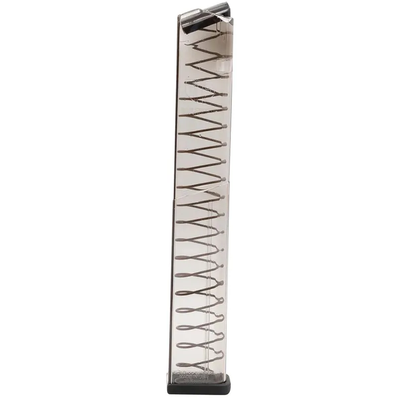 ETS Group GLK2130 Pistol Mags 30rd Extended 45 ACP Compatible w/Glock 21/30/41 Clear Polymer