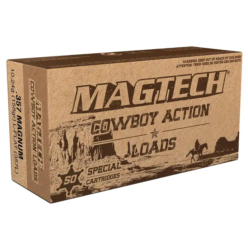 Magtech 357L Cowboy Action 357Mag 158gr Lead Flat Nose 50 Per Box/20 Case