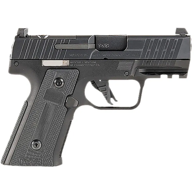 IWI US M9SLIM13CE MASADA Slim Commander Elite Compact Frame 9mm Luger 13+1 3.40" Black Button-Rifled Barrel, Black Optic Ready/Serrated Steel Slide, Black Aluminum Frame w/Picatinny Rail, Polymer Grip