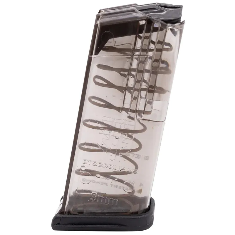 ETS Group GLK26 Pistol Mags 10rd 9mm Luger Compatible w/ Glock 26 Gen1-5 Clear Polymer