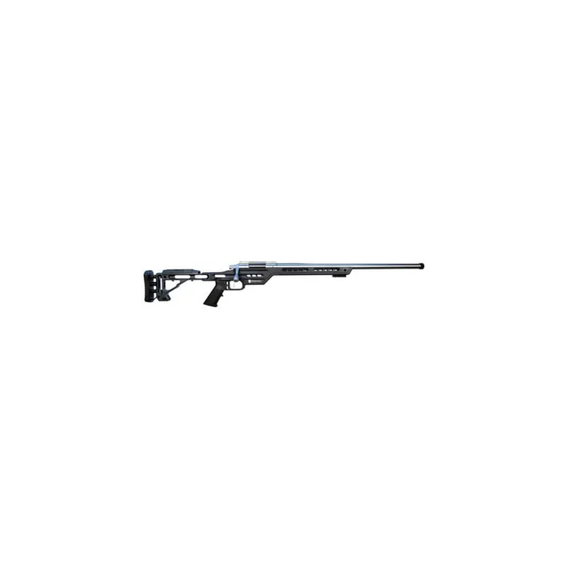 MasterPiece Arms 6CMPMRRHBLKPBA PMR 6mm Creedmoor 10+1 24" Stainless Steel Polished Black Aluminum Black V-Bedded BA Hybrid Chassis Stock Right Hand