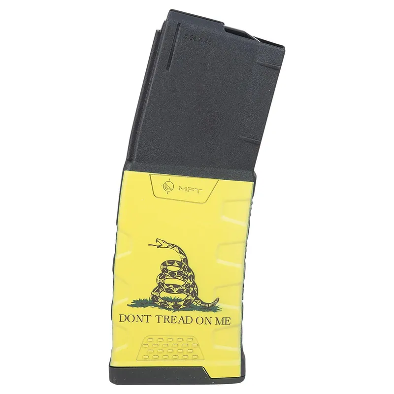Mission First Tactical EXDPM556GF Extreme Duty 30rd 223 Rem/5.56x45mm Fits AR-15/M4 Black w/ Gadsden Flag Polymer