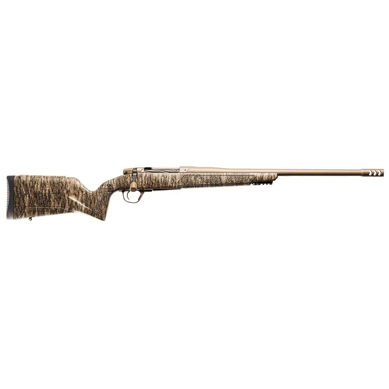Christensen Arms 8011505900 Evoke 25 Creedmoor 4+1 22" Flat Dark Earth Cerakote Threaded Barrel & Steel Drilled & Tapped Receiver, Mossy Oak Bottomland Polymer Stock