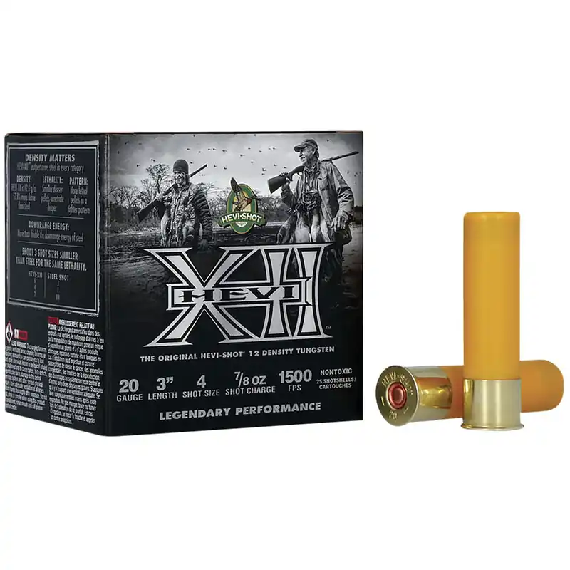 HEVI-Shot HS52204 HEVI-XII 20Gauge 3" 7/8oz Tungsten 4Shot 25 Per Box/10 Case