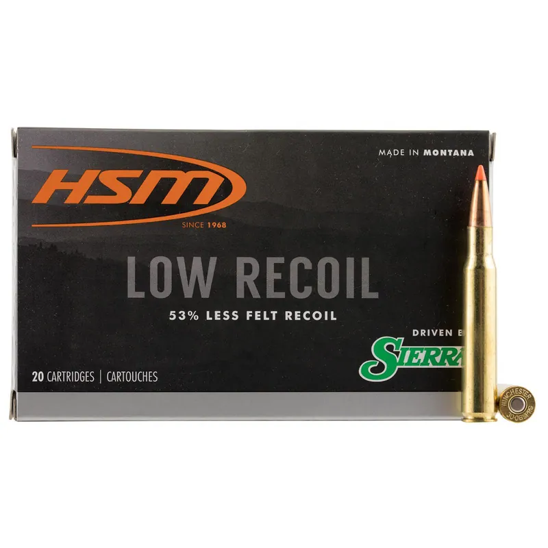 HSM 300642N Low Recoil 30-06 Springfield 150 gr Orange Polymer Tip 20 Per Box/ 20 Case