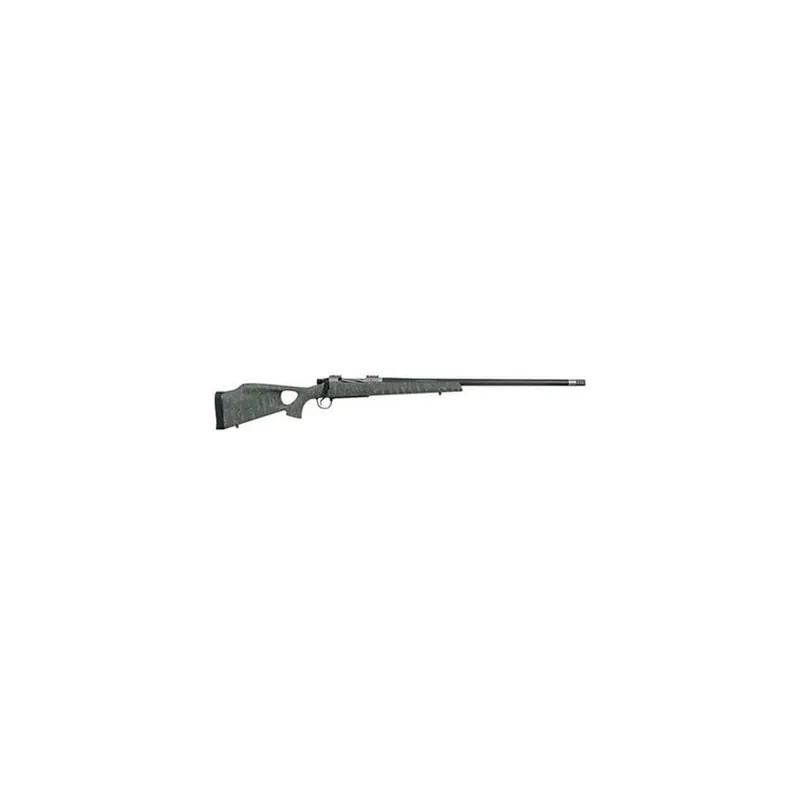 Christensen Arms CA10269815323 Summit TI Full Size 28 Nosler 3+1, 26" Natural Titanium Steel Threaded Barrel, Natural Titanium Aluminum Receiver, Green w/Black/Tan Webbing Fixed Thumbhole Stock