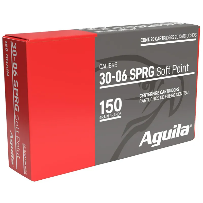 Aguila 8108AG 30-06Springfield 150gr InterLock Boat Tail Soft Point 20 Per Box/10 Case